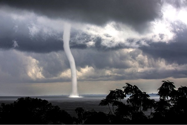 Waterspout on Lake Victoria, Uganda