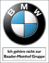 BMW logo and sticker