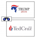 trump cruz logos